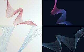 modern wave curve abstract presentation background Pack vector