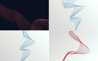 modern wave curve abstract presentation background Pack vector