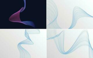 modern wave curve abstract presentation background Pack vector