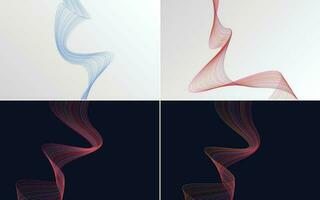 modern wave curve abstract presentation background Pack vector