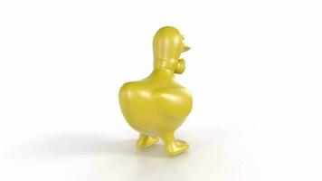 3d le rendu de canard animal video