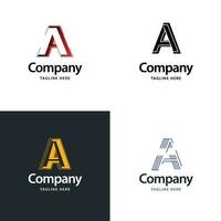 letra a gran diseño de paquete de logotipos diseño de logotipos creativos y modernos para su negocio vector