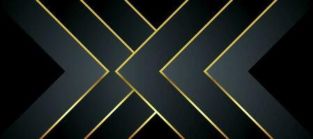 Abstract black and gold luxury background with abstracts photo