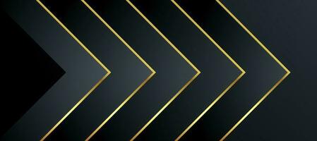 Abstract black and gold luxury background with abstracts photo