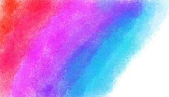 Vector rainbow color abstract watercolor stain texture background photo