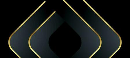 Abstract black and gold luxury background with abstracts photo