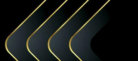 Abstract black and gold luxury background with abstracts photo