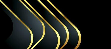 Abstract black and gold luxury background with abstracts photo