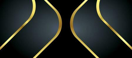 Abstract black and gold luxury background with abstracts photo