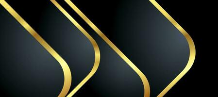 Abstract black and gold luxury background with abstracts photo