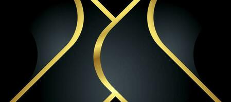 Abstract black and gold luxury background with abstracts photo