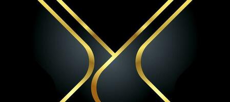 Abstract black and gold luxury background with abstracts photo