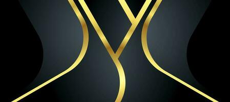 Abstract black and gold luxury background with abstracts photo