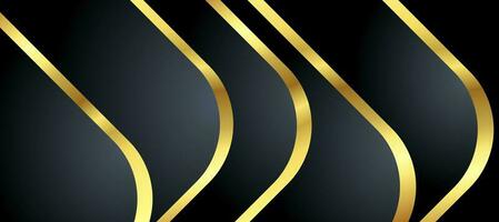 Abstract black and gold luxury background with abstracts photo