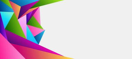 vector abstract colorful low poly triangle shapes photo
