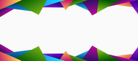 Polygonal background with colorful forms photo