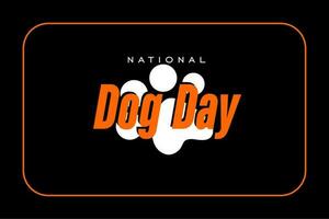 National Dog Day background template Holiday concept vector