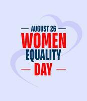 Women's Equality Day, background template Holiday concept vector