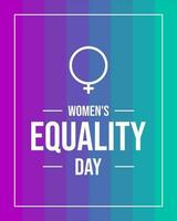 Women's Equality Day, background template Holiday concept vector