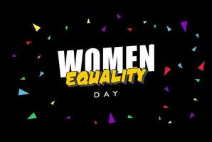 Women's Equality Day, background template Holiday concept vector