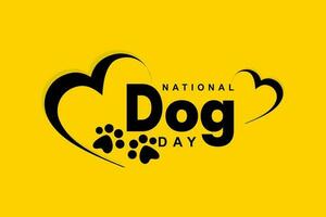 National Dog Day background template Holiday concept vector
