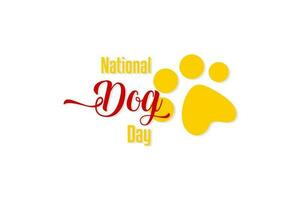 National Dog Day background template Holiday concept vector