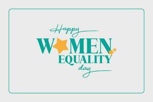 Women's Equality Day, background template Holiday concept vector