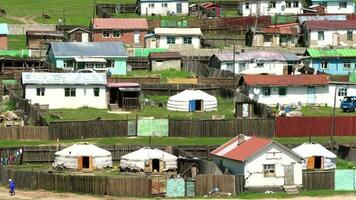 A Traditional Colorful Houses in Mongolia video