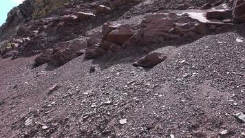 Colorful Mine Lode on Soil Surface in Mountains video