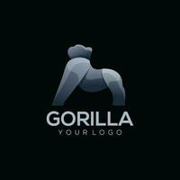 Logo illustration gorilla simple vector
