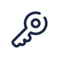 key icon simple vector