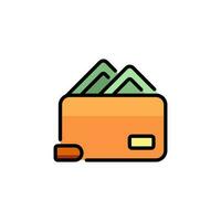 wallet icon simple vector