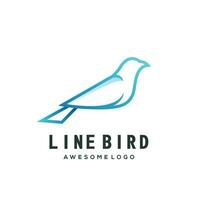 Logo Template Hummingbird Gradient Line Art Colorful Logo vector