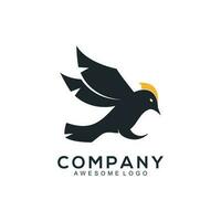 Bird silhouette logo vector