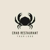 Crab abstract logo design silhouette vector