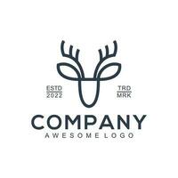 Deer Silhouette logo vector