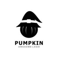 Pumpkin Silhouette logo vector