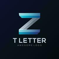 Z letter colorful logo illustration vector