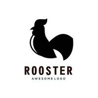 Rooster Silhouette logo vector