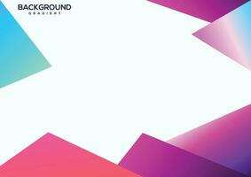 Gradient geometric background vector