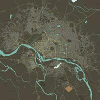 Vector Map of N'Djamena, Chad