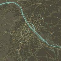 Vector Map of Vienna, Austria data from Openstreetmap