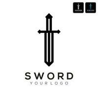 sword logo abstract vector