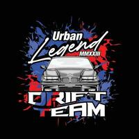 urbano leyenda deriva equipo vector