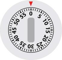 Mechanical kitchen timer icon. Kitchen timer sign. flat style. vector