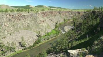 Deep Cleft Between Escarpments of Stony Canyon Geological Formation video