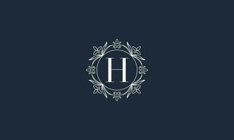 lujo letra h logo vector