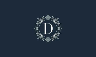 Luxury letter d logo vector