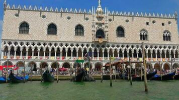 Doge's Palace in Venetian Gothic Style in Italy video
