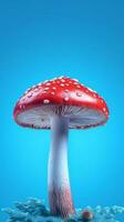 Mushroom photo copy space background. AI Generated,